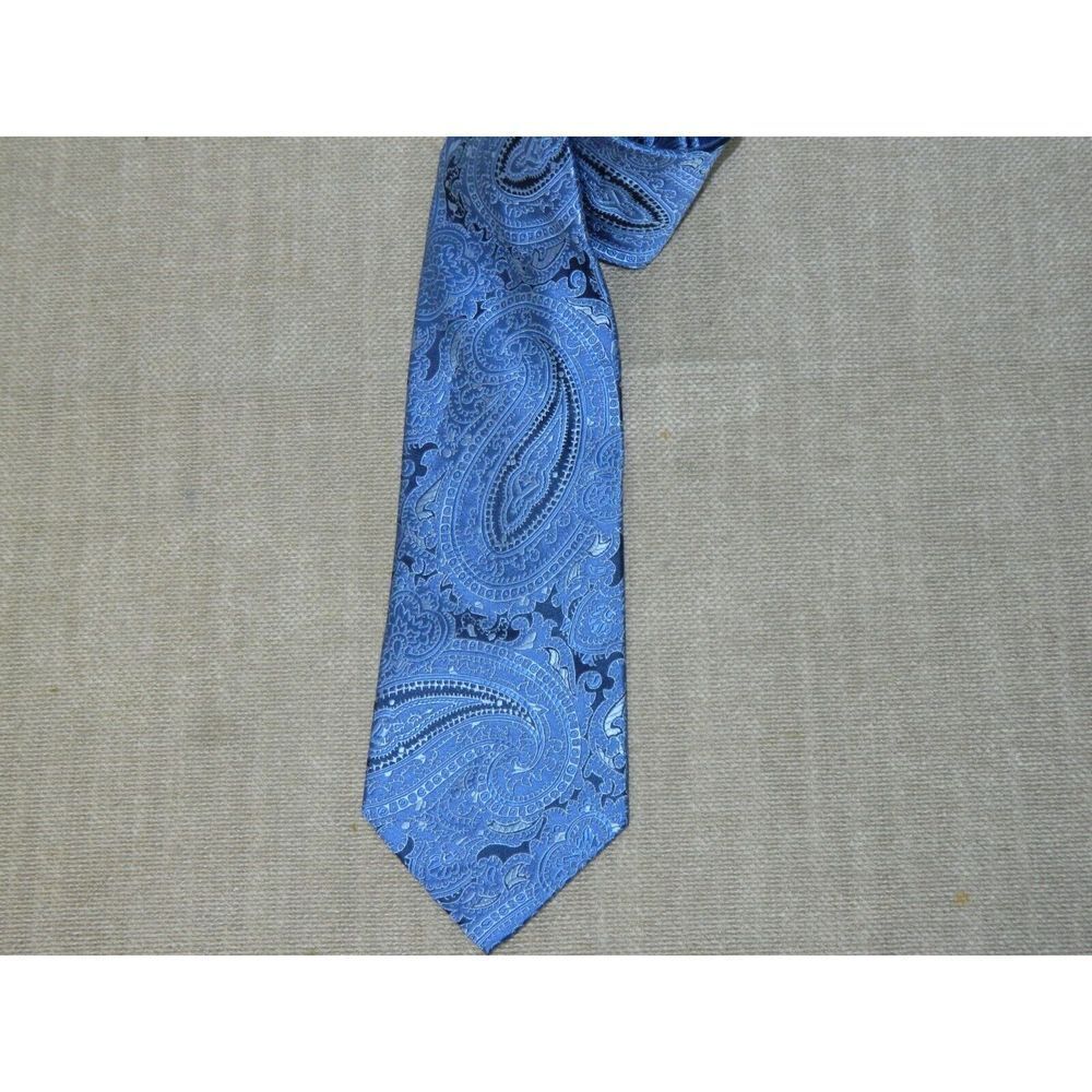 MICHAEL KORS Necktie Tie Men's Blue Paisley